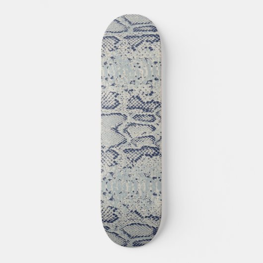 Coole graue Schlange Hautfarbe Skateboard (Vorderseite)