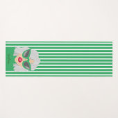 Coole grauhaarige Frau mit BrillenIndividuelle Nam Yogamatte (Vorderseite (Horizontal))