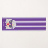 Coole grauhaarige Frau mit BrillenIndividuelle Nam Yogamatte (Vorderseite (Horizontal))