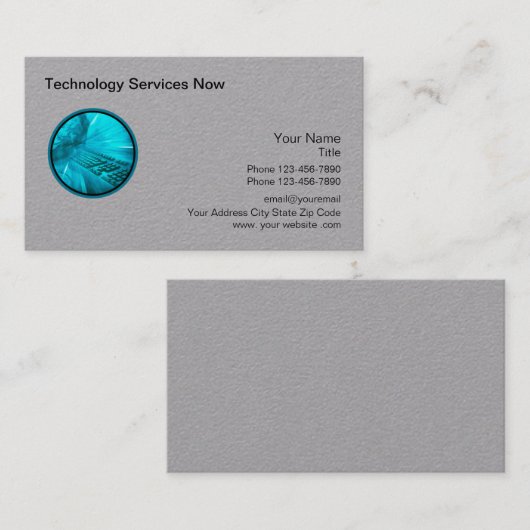 Coole Graukarten-Visitenkarten Visitenkarte (Vorne/Hinten)