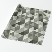 Coole Graustufendreiecke Geschenkpapier (Ungerollt)