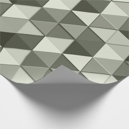 Coole Graustufendreiecke Geschenkpapier (Ecke)
