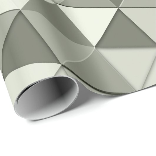 Coole Graustufendreiecke Geschenkpapier (Rolleneckpunkt)