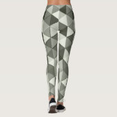 Coole Graustufendreiecke Leggings (Rückseite)