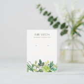 COOLE GREEN FOLIAGE ERFOLGREICHE LEUTE OARRING DIS VISITENKARTE (Stehend Vorderseite)