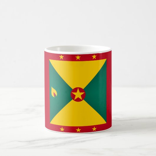 Coole Grenada-Flagge Kaffeetasse (Mittel)