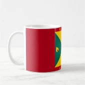 Coole Grenada-Flagge Kaffeetasse (Links)