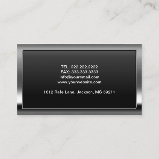 Coole Grenzübertrittskarte Visitenkarte (Rückseite)