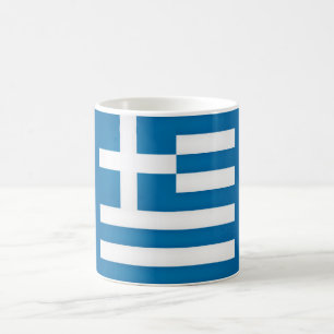 Coole griechische Flagge Kaffeetasse