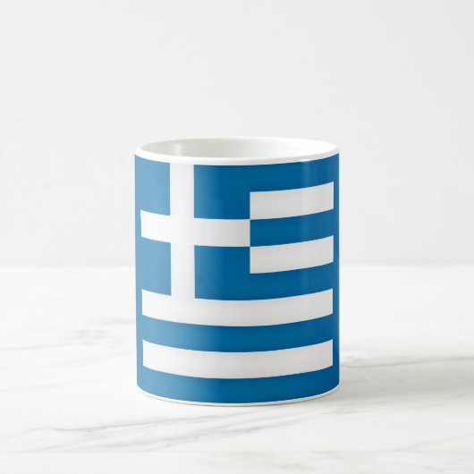 Coole griechische Flagge Kaffeetasse (Mittel)