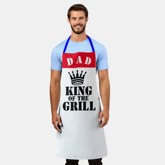 Coole GRILLEN Lover Griller Funny King The Grill Schürze (Getragen)
