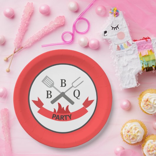 coole Grillen Pappteller (Party)