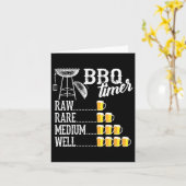 Coole Grillen Timer Raw Rare Medium Well Funny Bee Karte (Gelbe Blume)