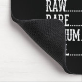 Coole Grillen Timer Raw Rare Medium Well Funny Bee Mousepad (Ecke)
