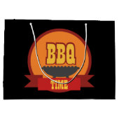 coole GRILLEN Zeit Party Wortart Große Geschenktas Große Geschenktüte (Rückseite)