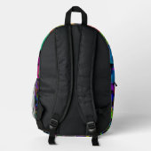Coole Groovy Rainbow Stars Bedruckter Rucksack (Rückseite)