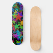 Coole Groovy Rainbow Stars Skateboard (Vorderseite)