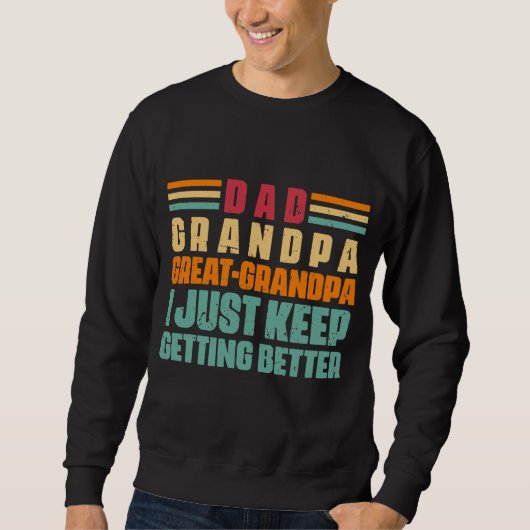 Coole große Menschenanschauung Sweatshirt (Vorderseite)