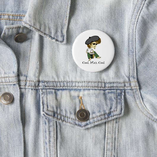Coole große Vati-O Beatniks Button (Beispiel)