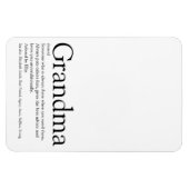 Coole Großmutter aus Schwarz und Weiß Magnet (Horizontal)