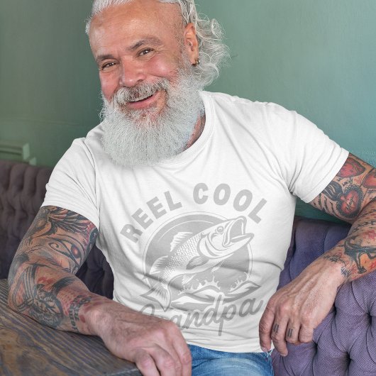 Coole Großvater-Angelväter am Tag T-Shirt