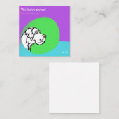 coole grün lila GRAPHIC DESIGN Note Card Mitteilungskarte (Vorne/Hinten)