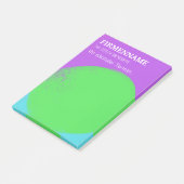 coole grün lila Klebezettel Terminerinnerung Post-it Klebezettel (angewinkelt)