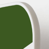 Coole, grün-weiße Streifen PICKLE-Text Pickleball Schläger (Linke Seite)