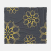 Coole, grüne, einzigartige, moderne trendige Blume Fleecedecke (Vorderseite (Horizontal))