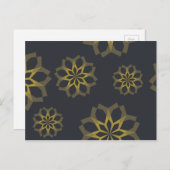 Coole, grüne, einzigartige, moderne trendige Blume Postkarte (Vorne/Hinten)