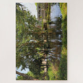 Coole grüne Oase, Chobe, Botsuana, Afrika Puzzle (Vertikal)