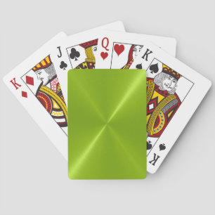 Coole grüne, stachellose, glänzende Metallic-Spiel Spielkarten