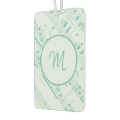 Coole grüne und Lila Noten mit Monogram Autolufterfrischer (Links)