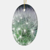 Coole grüne und weiße Kronleuchte mit Wassertropfe Keramikornament (Links)
