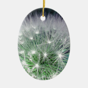 Coole grüne und weiße Kronleuchte mit Wassertropfe Keramikornament