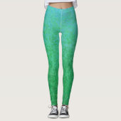 Coole grüne Variationen mit Gradient Leggings (Vorderseite)