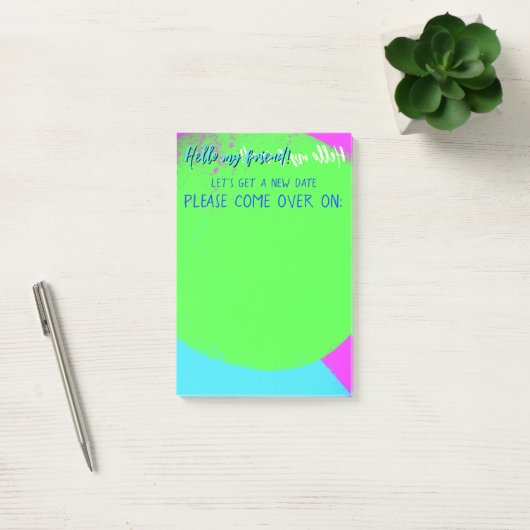 coole grüne violette Aussage Post-it Klebezettel (Büro)