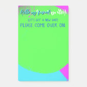 coole grüne violette Aussage Post-it Klebezettel (Vorderseite)