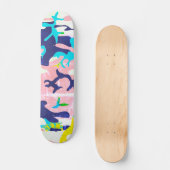 Coole Grunge Camouflage Skateboard (Vorderseite)