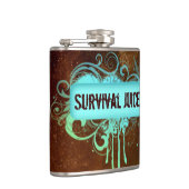 Coole Grunge-Farbdrip-Kupferflasche Flachmann (Rechts)