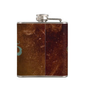 Coole Grunge-Farbdrip-Kupferflasche Flachmann (Rückseite)
