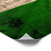 Coole Grunge-Indianerflagge Poster (Ecke)