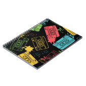 coole Grunge-Kassetten im Stil der 90er Jahre Notizblock (Linke Seite)