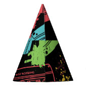 coole Grunge-Kassetten im Stil der 90er Jahre Partyhütchen (Rückseite)