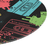 coole Grunge-Kassetten im Stil der 90er Jahre Schneidebrett (Ecke)