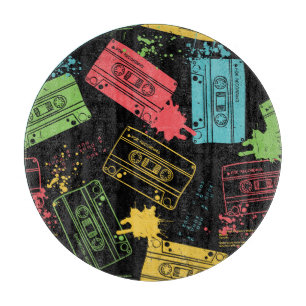 coole Grunge-Kassetten im Stil der 90er Jahre Schneidebrett