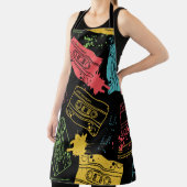 coole Grunge-Kassetten im Stil der 90er Jahre Schürze (InSitu)