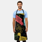 coole Grunge-Kassetten im Stil der 90er Jahre Schürze (Getragen)