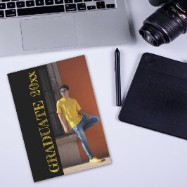 Coole Grunge Letters 2 Foto Custom Grad Einladung