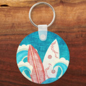 Coole Grunge Surfboards Schlüsselanhänger (Vorderseite)